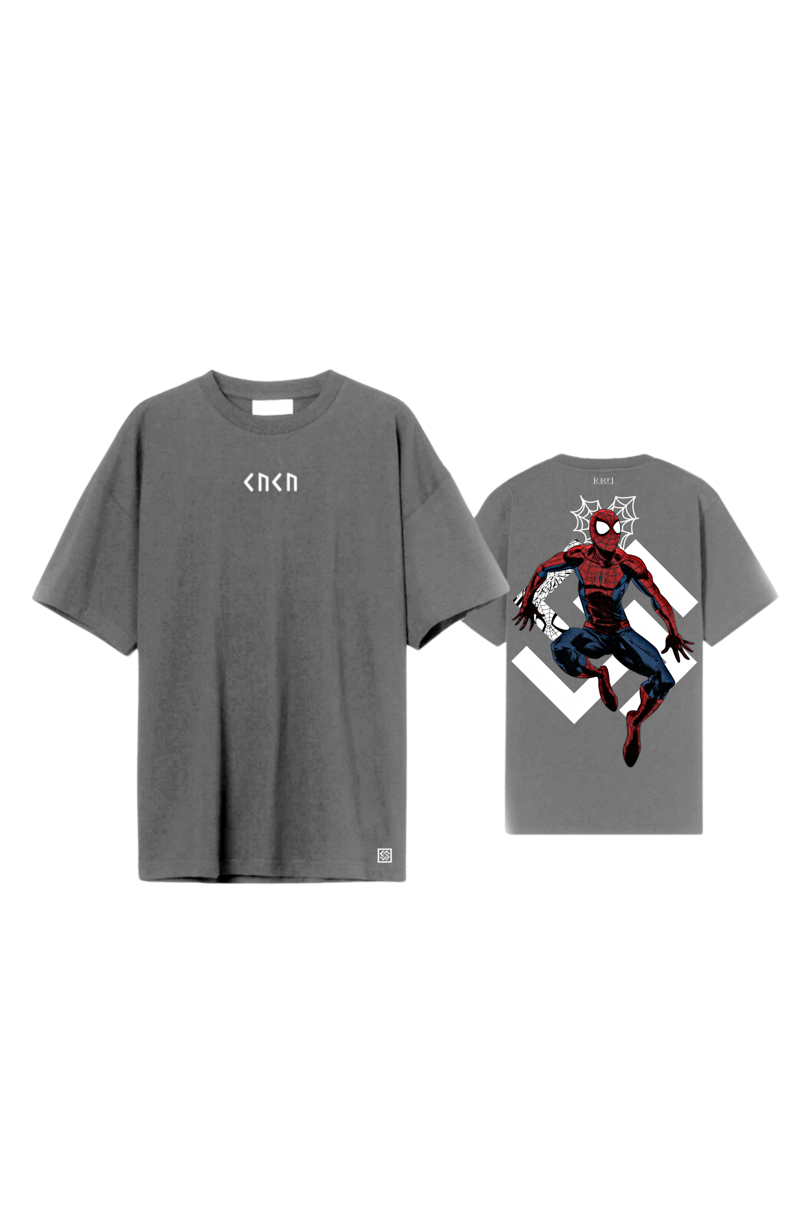 The Spiderman Oversize T - Shirts - Grey