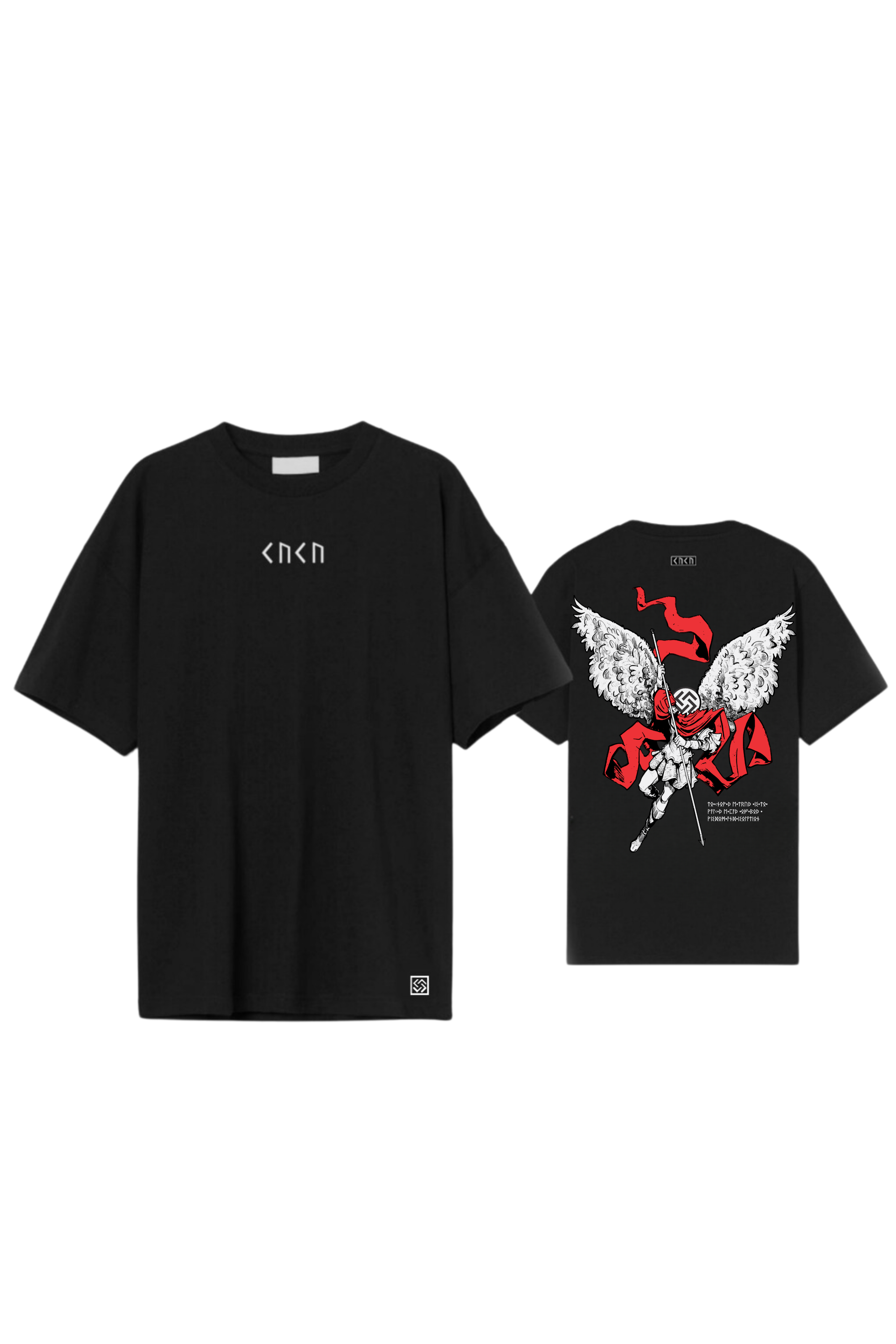 The Thanatos Oversize T - Shirts - Black
