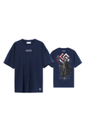 The Worshipper Oversize T Shirt - Dark Blue ( Limited Edition )