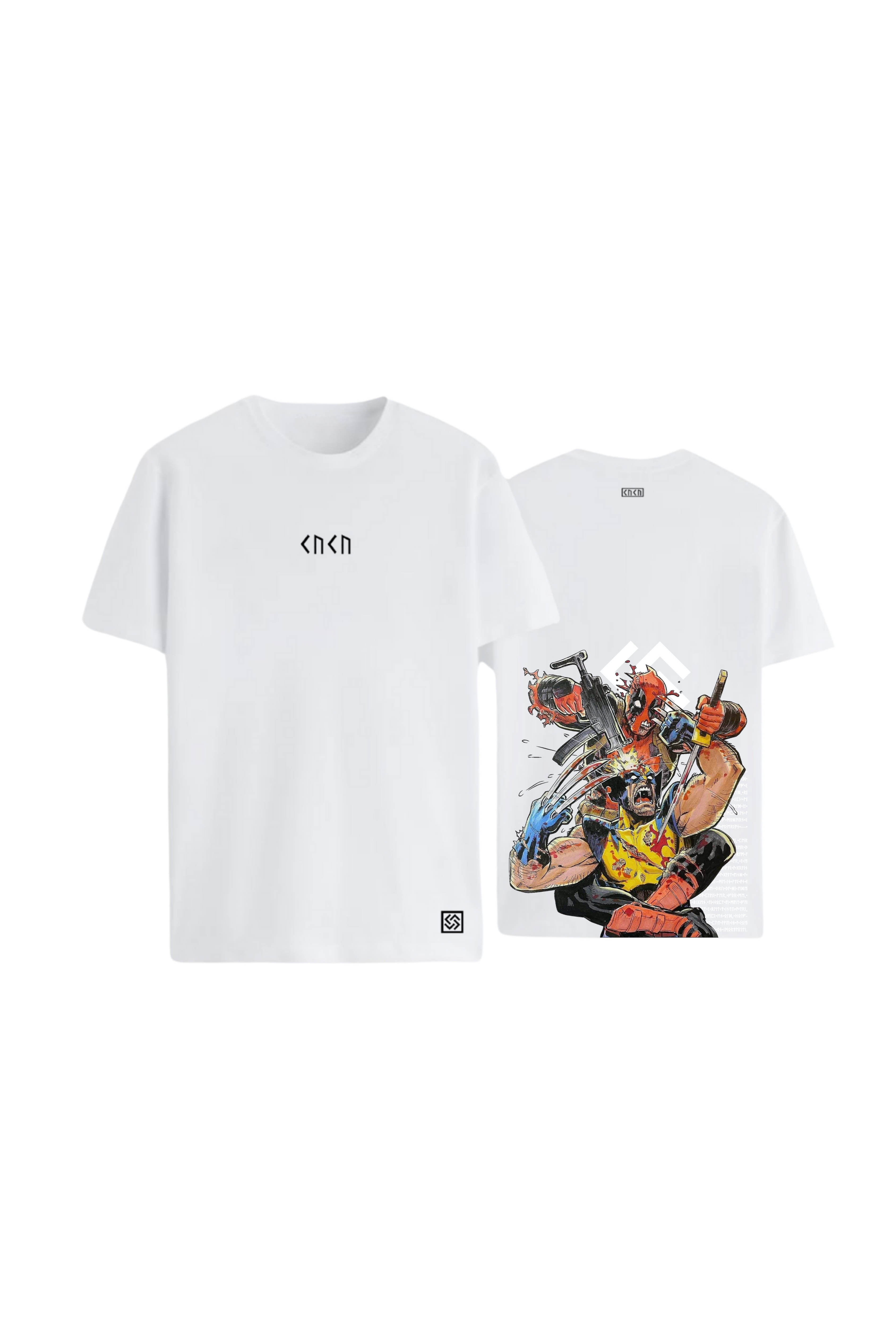 Deadpool x Wolverine Oversize T - Shirts - White