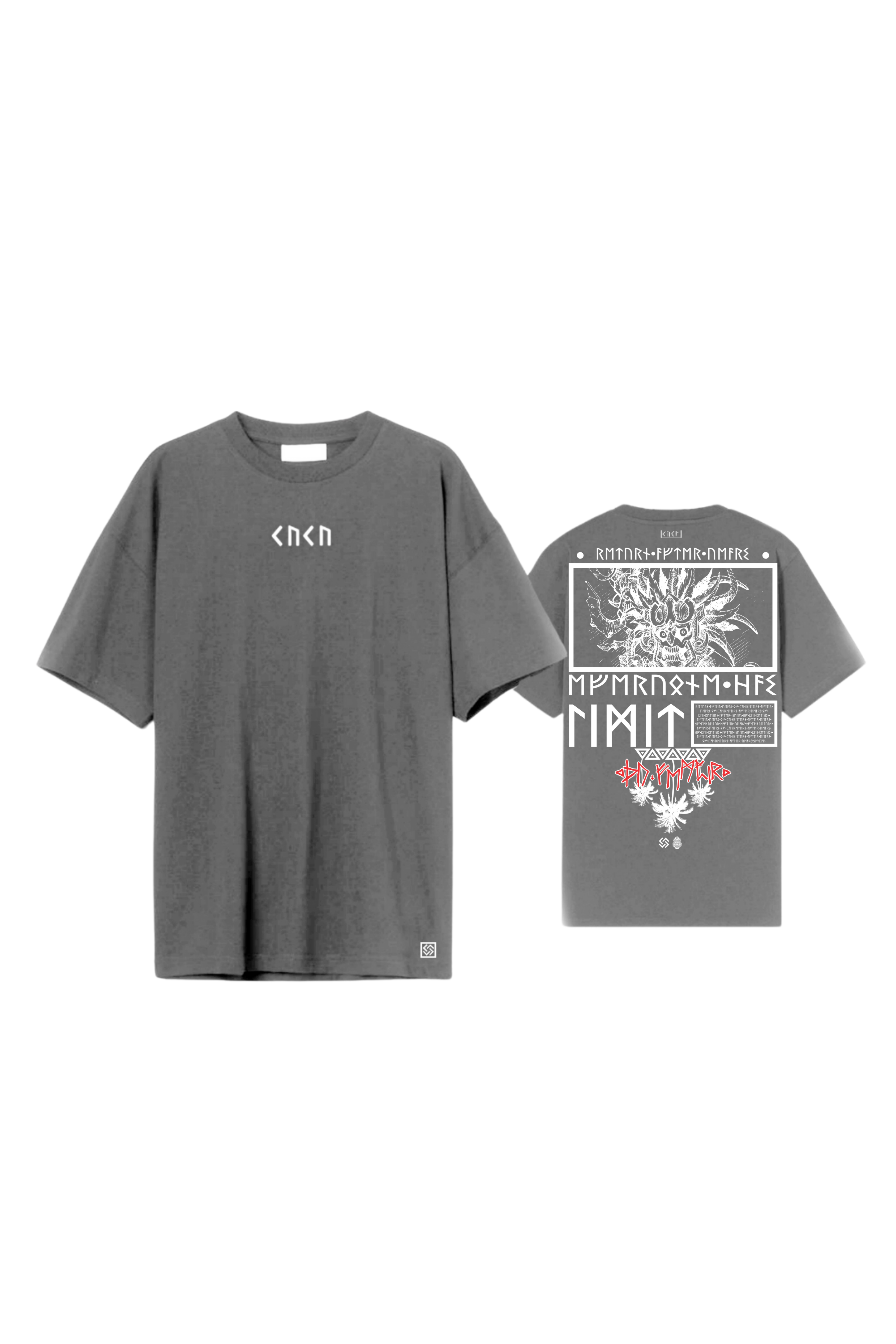 Kanalola Oversize T - Shirts - Grey