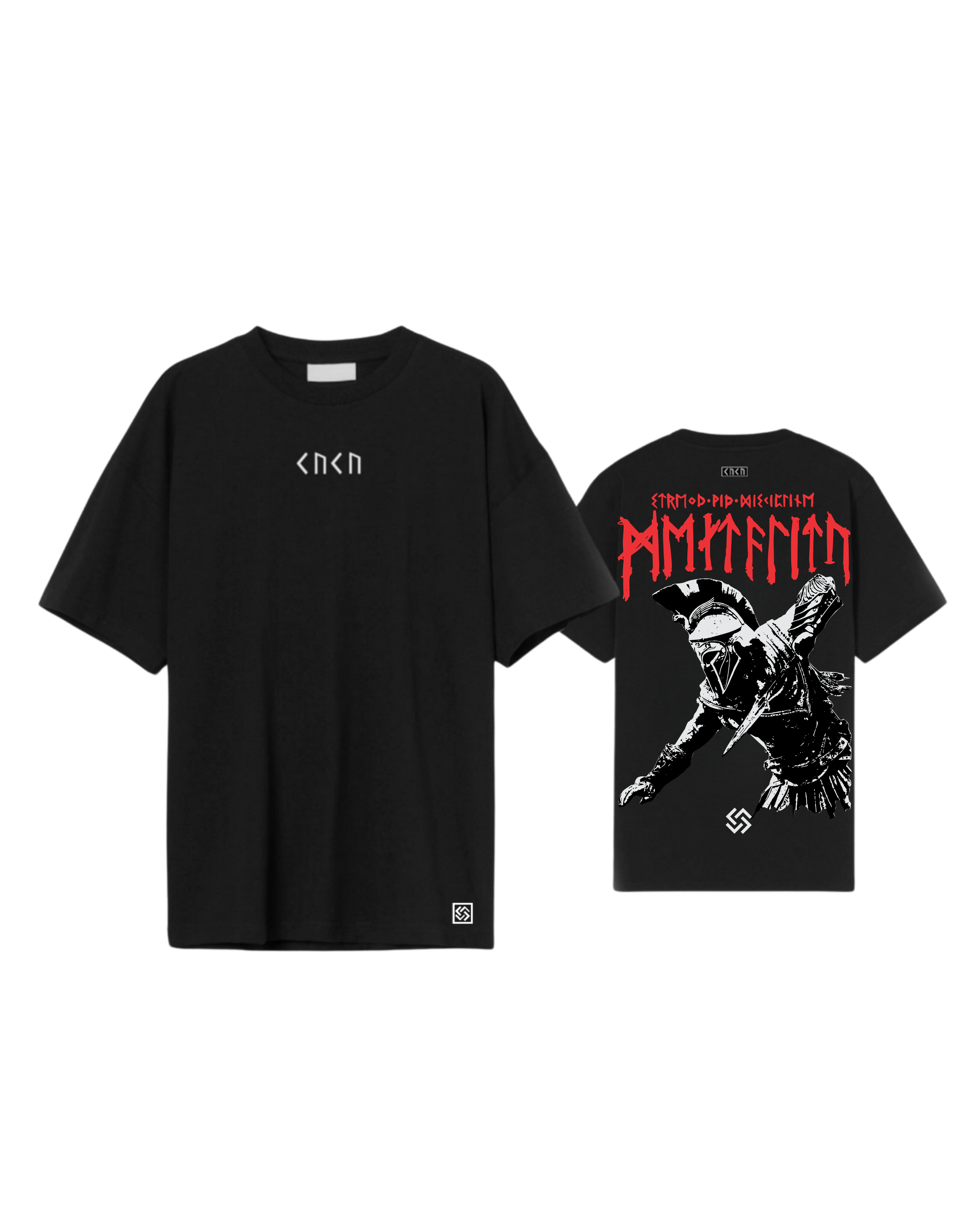 The Gladiator Oversize T - Shirts - Black